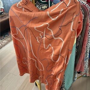 Satin Abstract skirt